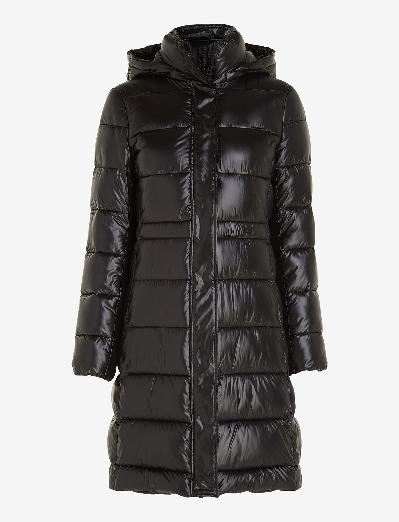 Calvin Klein - LW PADDED DRAWSTRING COAT - vinterjakker - ck black - 0