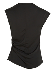 Calvin Klein - RECYCLED CDC DRAPED TOP - short-sleeved blouses - ck black - 4