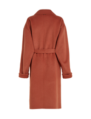 Calvin Klein - DF WOOL BELTED WRAP COAT - winter coats - baked clay - 4
