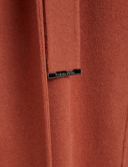 Calvin Klein - DF WOOL BELTED WRAP COAT - Žieminiai paltai - baked clay - 5