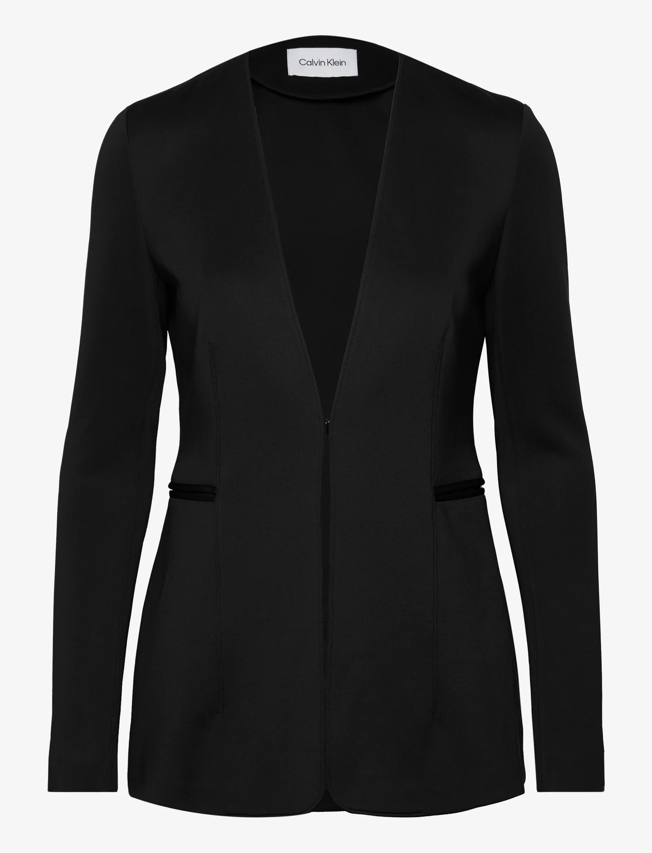 Calvin Klein - TECHNICAL KNIT BLAZER - vakarėlių drabužiai išparduotuvių kainomis - ck black - 0