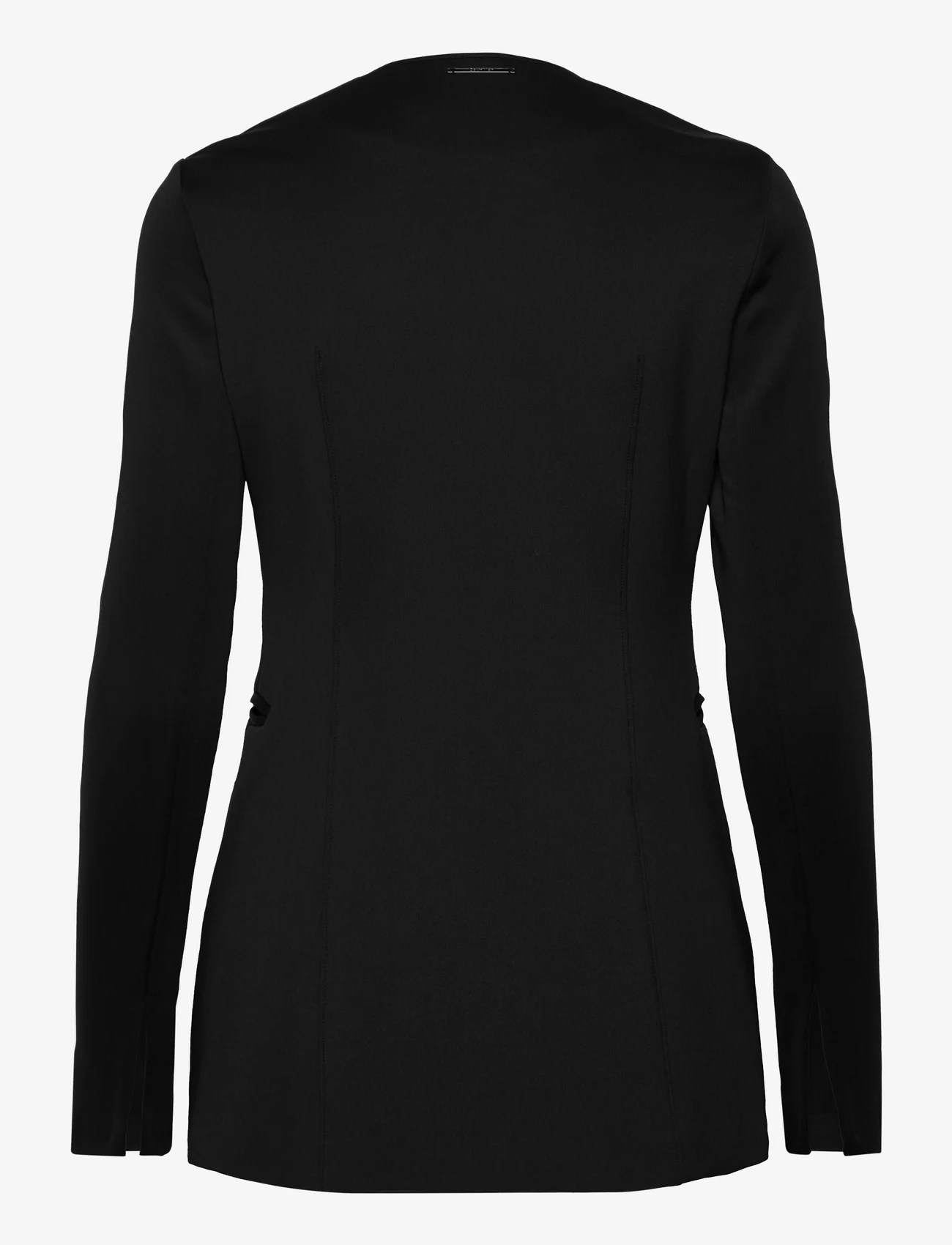 Calvin Klein - TECHNICAL KNIT BLAZER - vakarėlių drabužiai išparduotuvių kainomis - ck black - 1