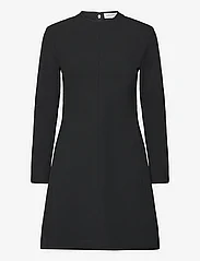 Calvin Klein - HW VISCOSE FIT & FLARE DRESS - krótkie sukienki - ck black - 0