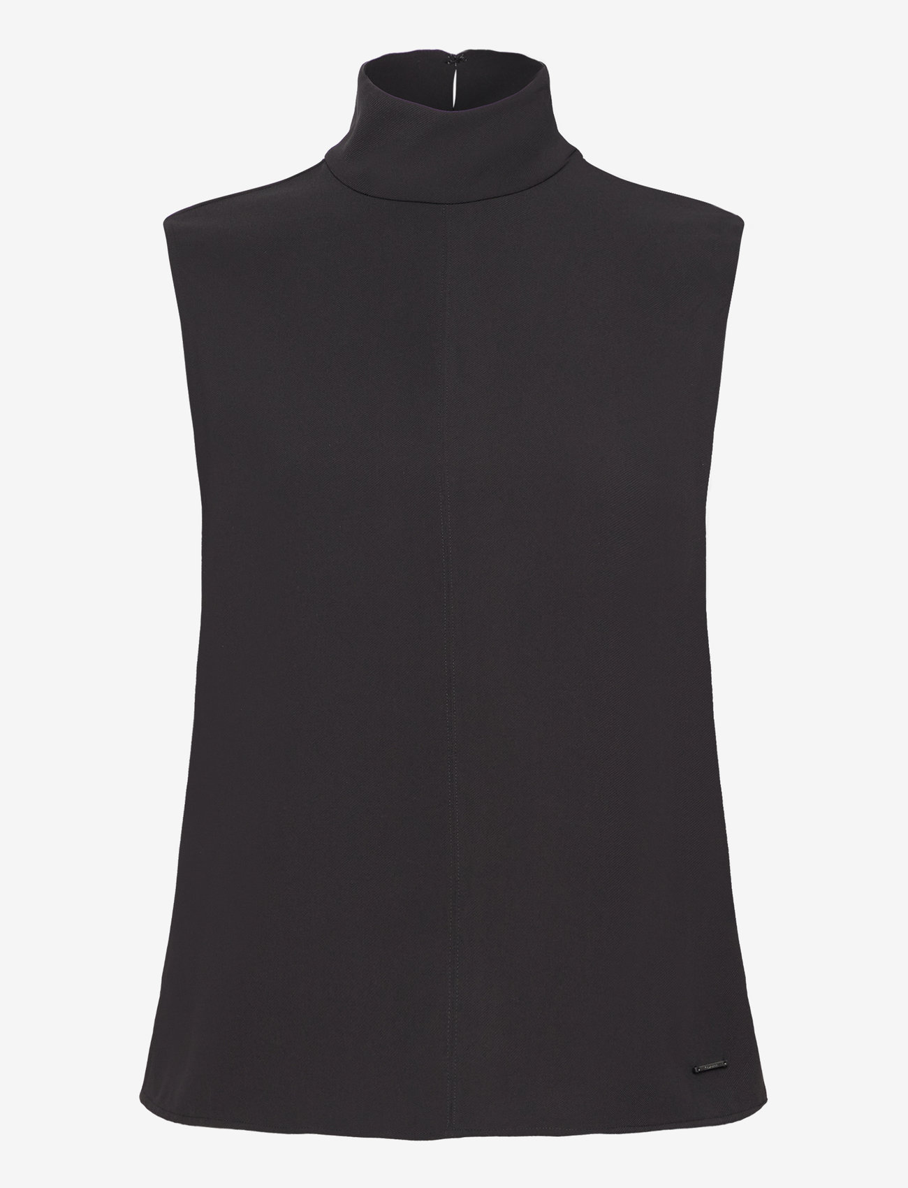Calvin Klein - STRUCTURE TWLL NS MOCK NECK TOP - Ärmellose tops - ck black - 0