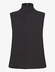 Calvin Klein - STRUCTURE TWLL NS MOCK NECK TOP - t-shirt & tops - ck black - 0