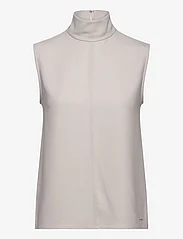 Calvin Klein - STRUCTURE TWLL NS MOCK NECK TOP - t-shirts & topper - morning haze - 0