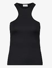 Calvin Klein - STRETCH JERSEY RACER TANK - topi bez piedurknēm - ck black - 0