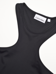 Calvin Klein - STRETCH JERSEY RACER TANK - sleeveless tops - ck black - 2