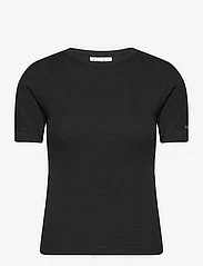Calvin Klein - MODAL RIB SS TEE - t-shirts - ck black - 0