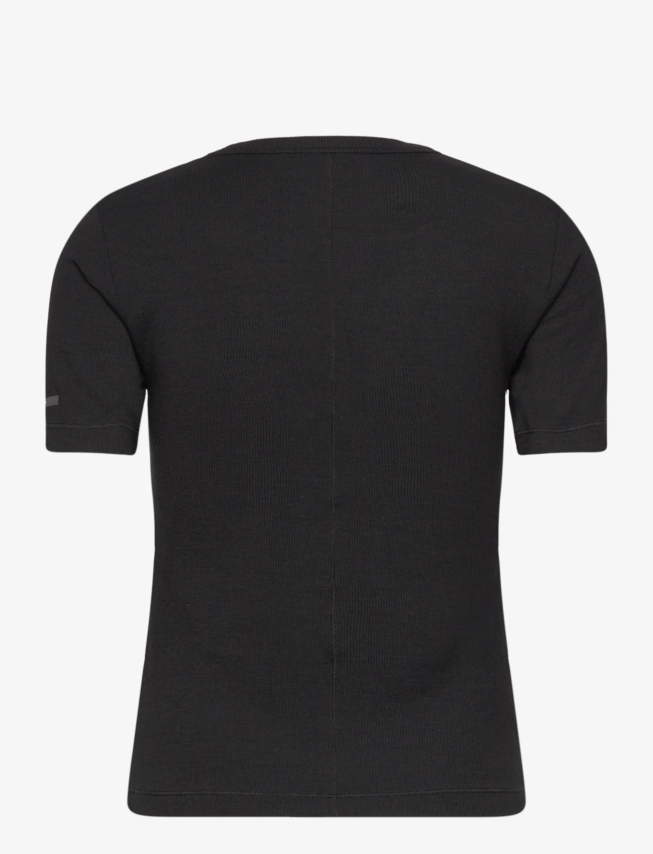 Calvin Klein - MODAL RIB SS TEE - marškinėliai - ck black - 1
