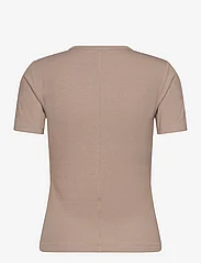 Calvin Klein - MODAL RIB SS TEE - marškinėliai - neutral taupe - 1