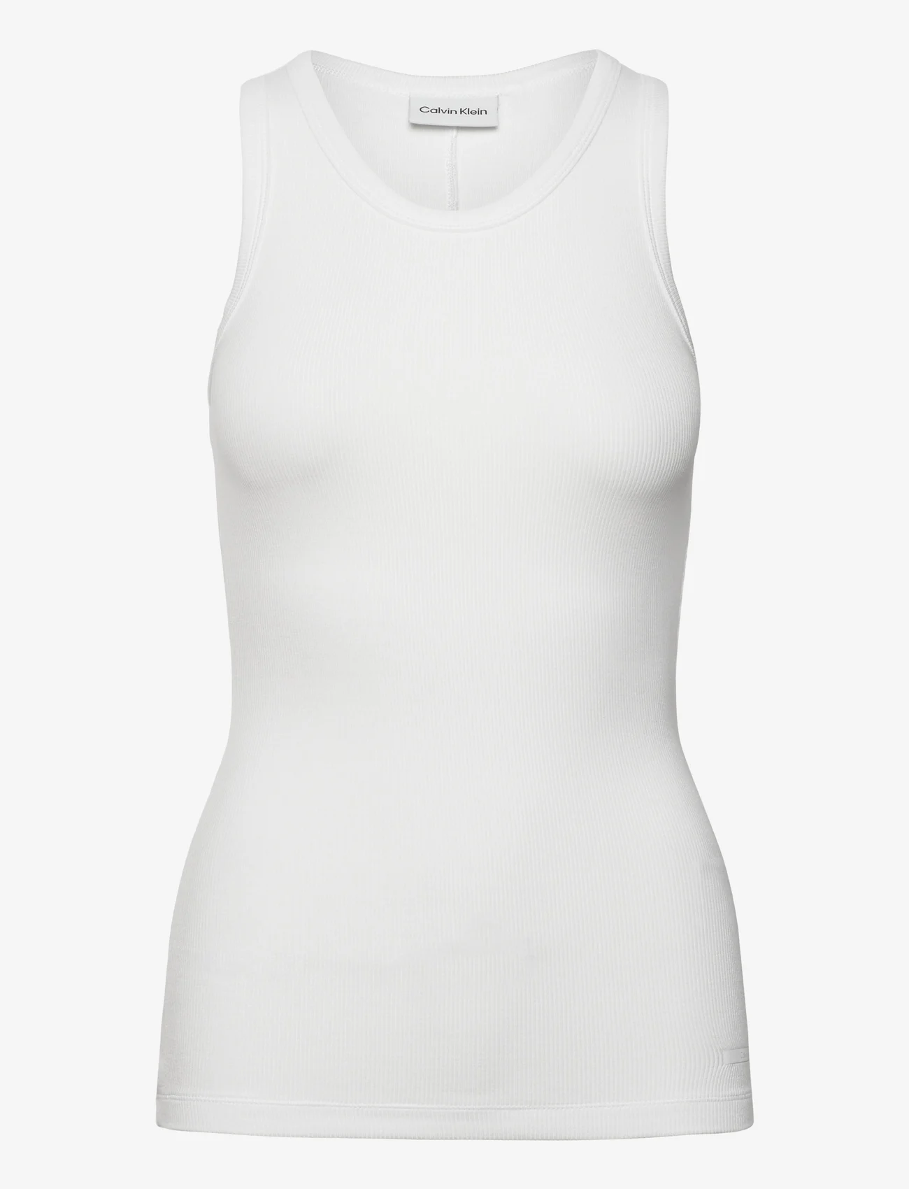 Calvin Klein - MODAL RIB TANK TOP - sleeveless tops - bright white - 0