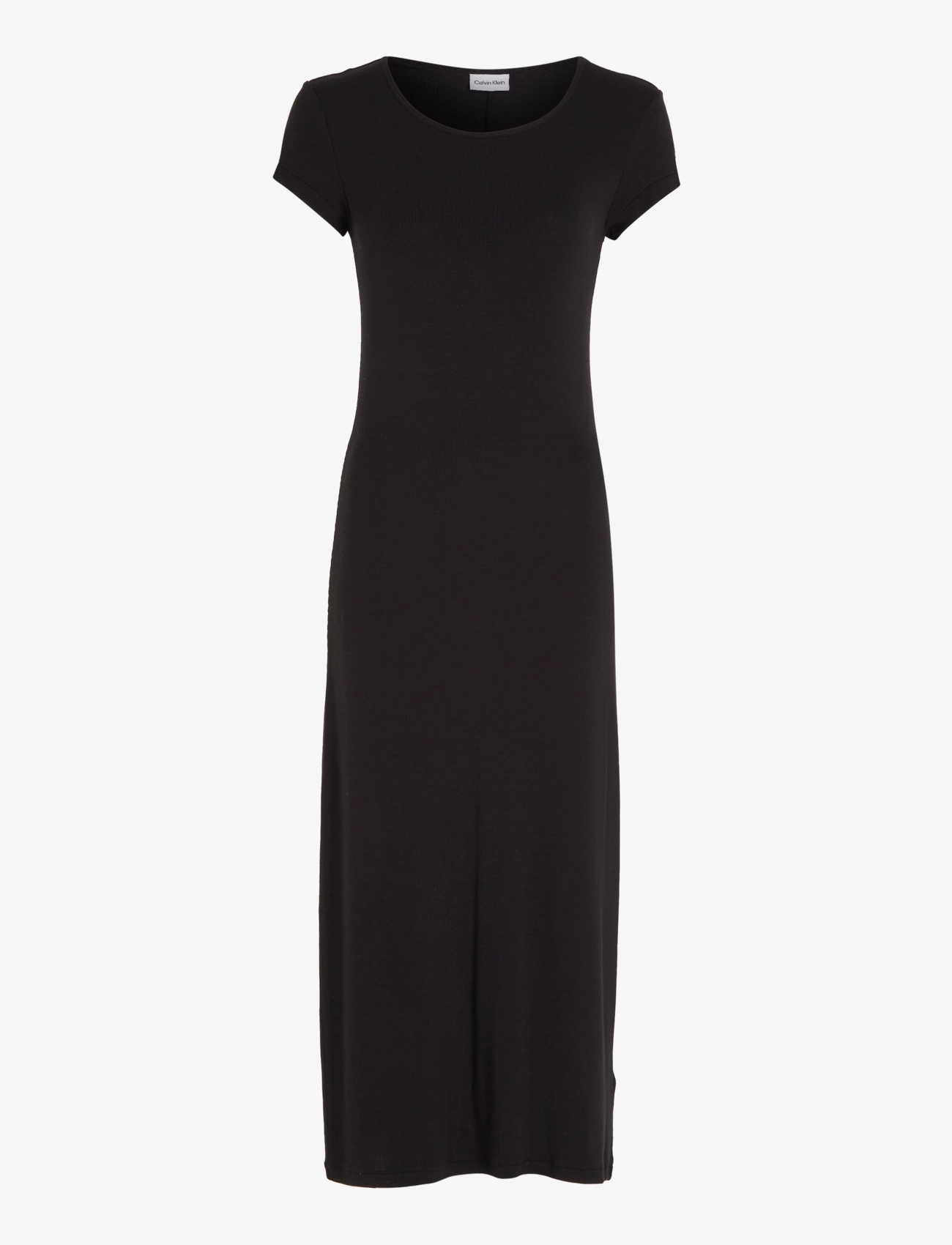 Calvin Klein - MODAL RIB CAP SLEEVE DRESS - ck black - 0