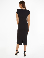 Calvin Klein - MODAL RIB CAP SLEEVE DRESS - t-shirt-kleider - ck black - 2
