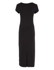 Calvin Klein - MODAL RIB CAP SLEEVE DRESS - t-shirt dresses - ck black - 4