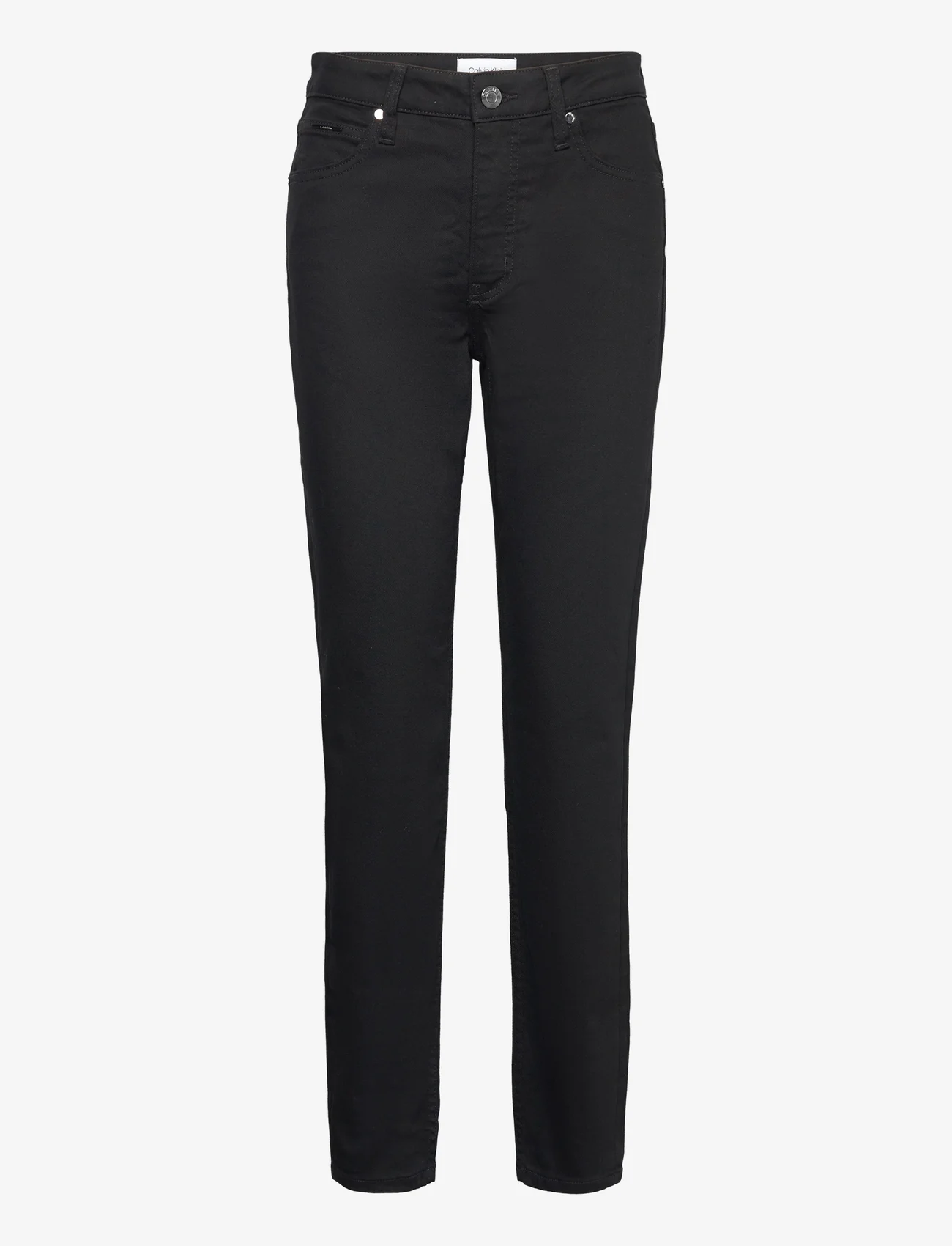 Calvin Klein - MID RISE SLIM - INFINITE BLACK - jeans droites - denim black - 0