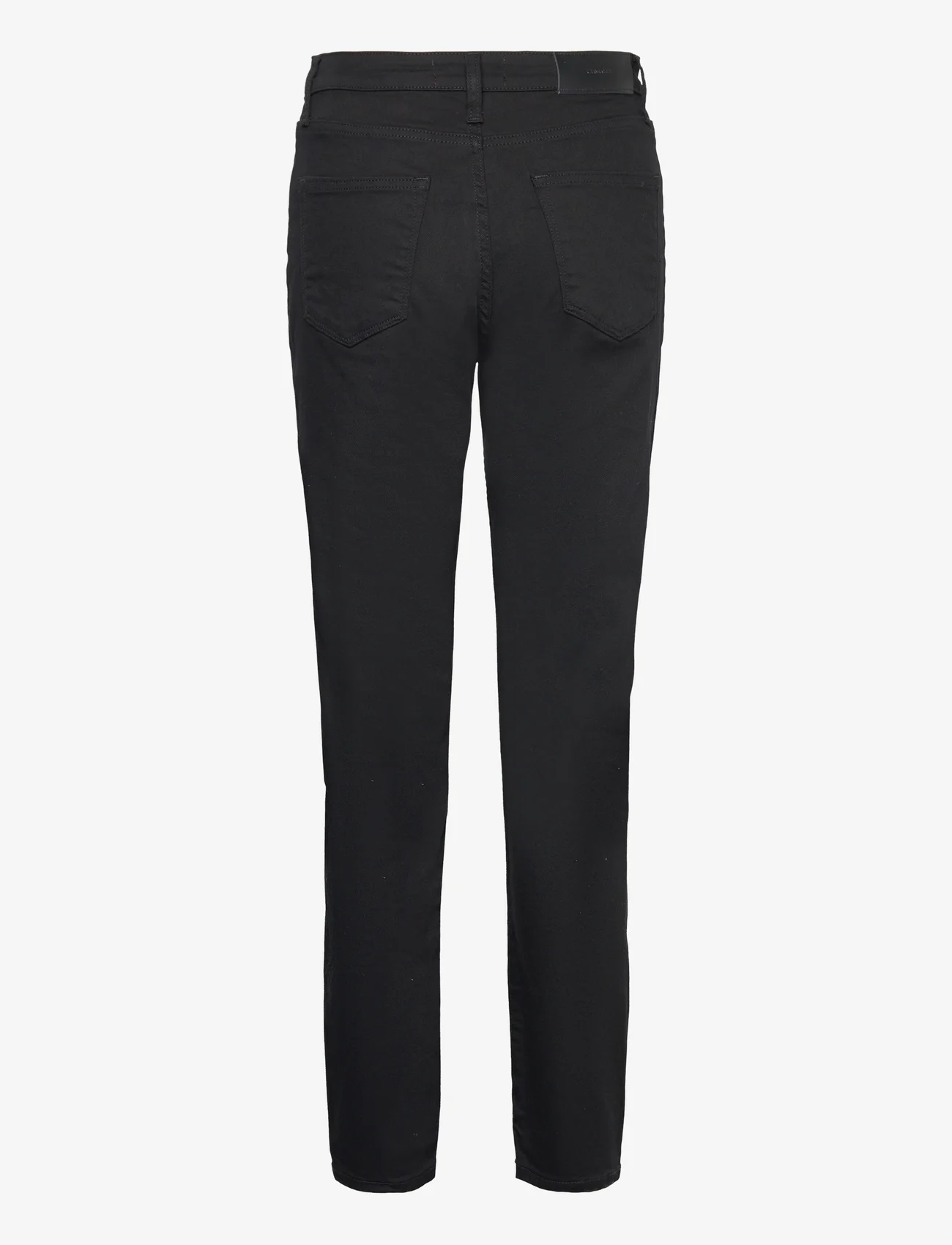 Calvin Klein - MID RISE SLIM - INFINITE BLACK - džinsa bikses ar taisnām starām - denim black - 1