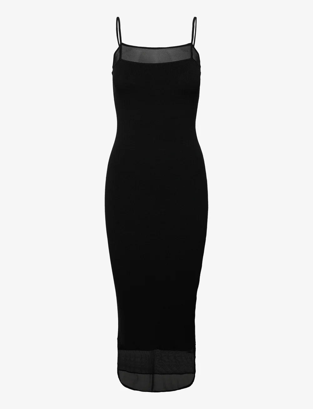 Calvin Klein Sheer Matt Slip Dress Midi dresses Boozt