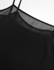 Calvin Klein - SHEER & MATT SLIP DRESS - sukienki na ramiączkach - ck black - 2