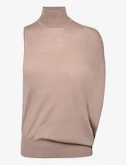 Calvin Klein - EXTRA FINE WOOL GATHERED SWEATER - džemperiai - neutral taupe - 0