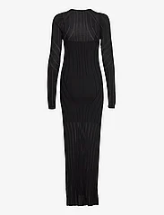 Calvin Klein - LADDERED RIB MAXI KNIT DRESS - sukienki dopasowane - ck black - 1