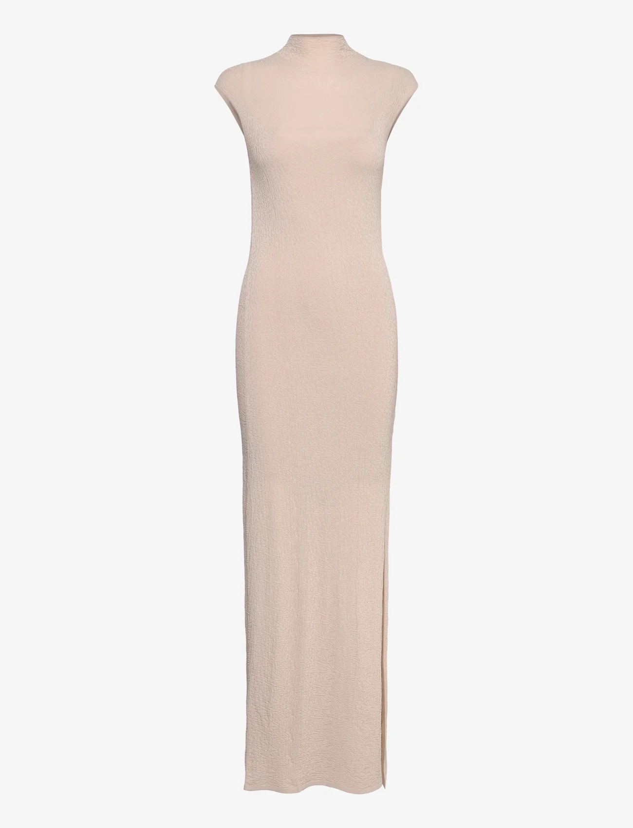 Calvin Klein - CRINKLED ANKLE KNIT SHIFT DRESS - aptemtos suknelės - peyote - 0