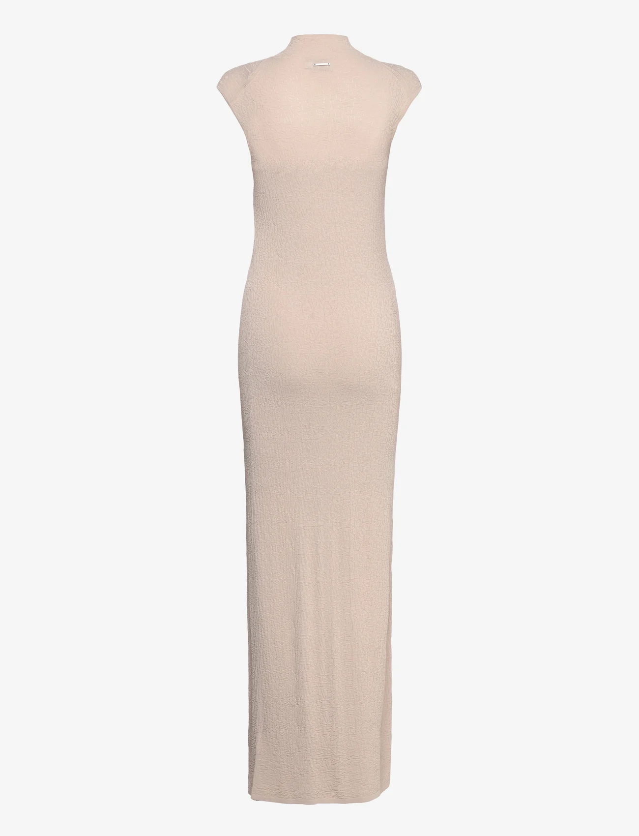 Calvin Klein - CRINKLED ANKLE KNIT SHIFT DRESS - bodycon jurken - peyote - 1