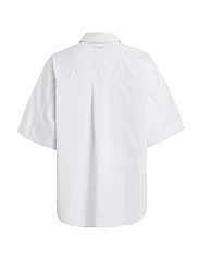 Calvin Klein - OVERSIZE SS COTTON SHIRT - krekli ar garām piedurknēm - bright white - 4