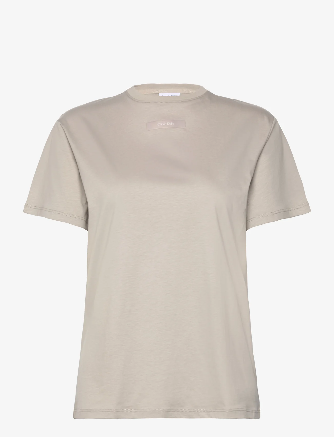 Calvin Klein - MICRO LOGO T SHIRT - marškinėliai - sand pebble - 0