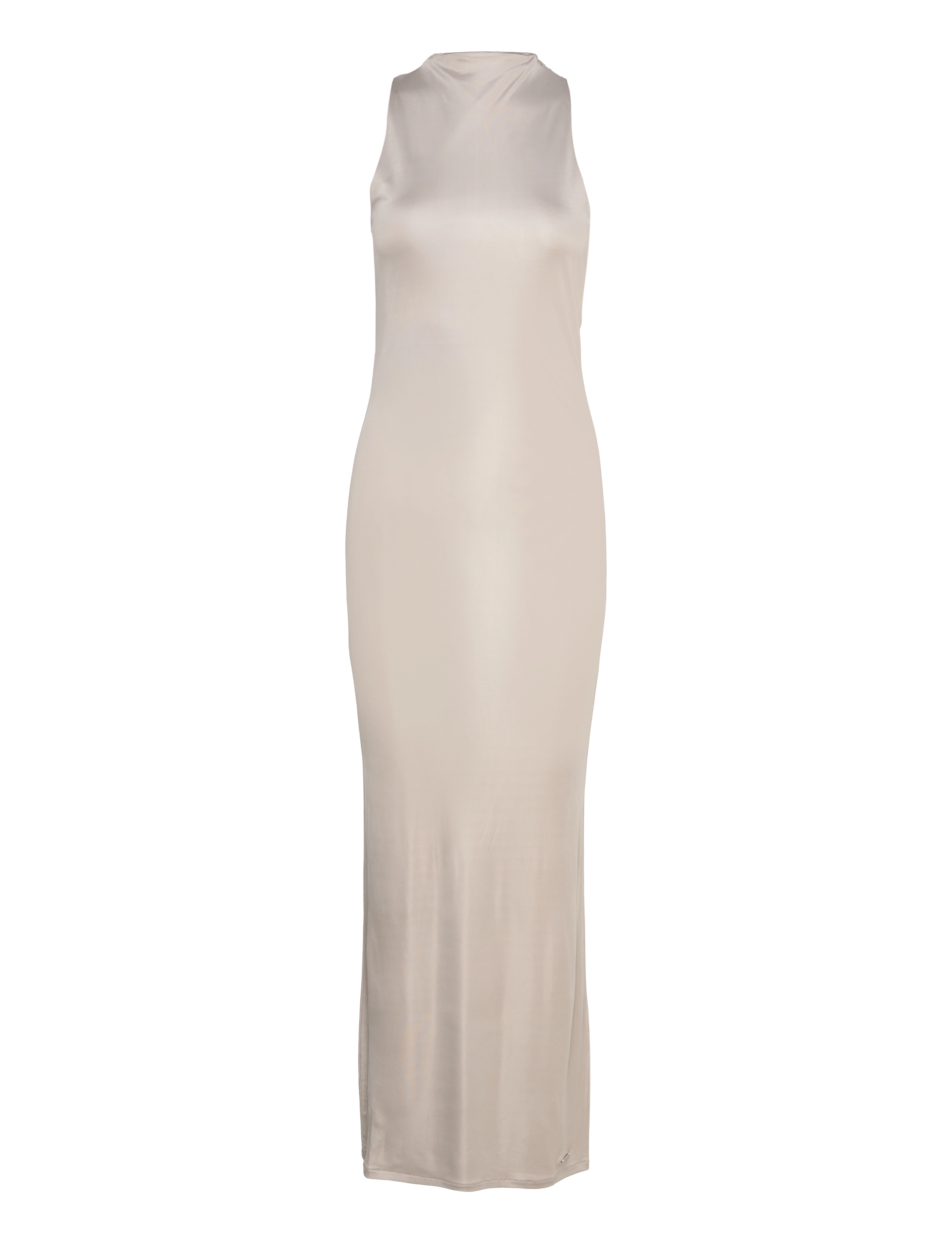 Calvin Klein JERSEY HALTER NECK MAXI  DRESS - Klänningar - SAND PEBBLE / beige