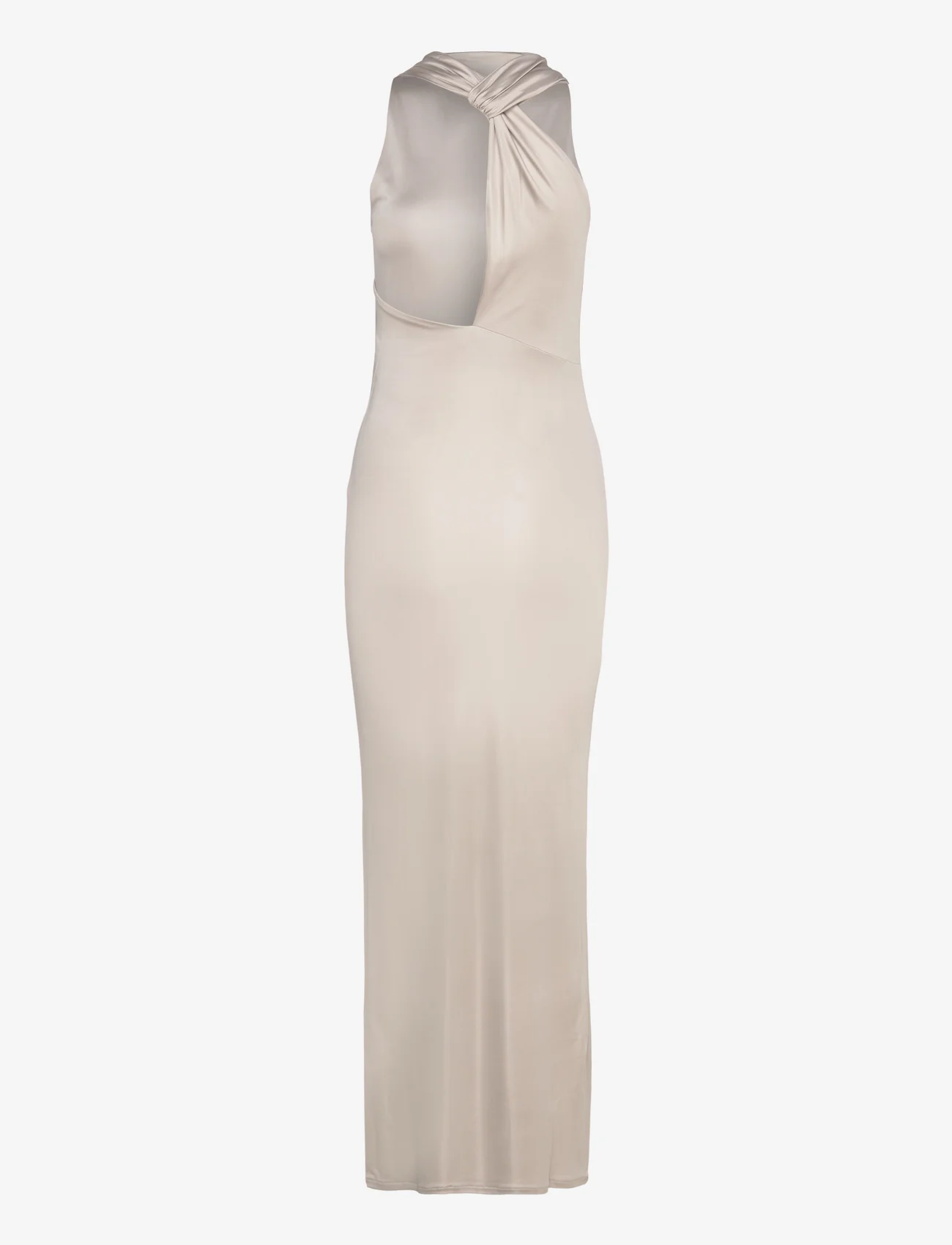 Calvin Klein - JERSEY HALTER NECK MAXI  DRESS - feestelijke kleding voor outlet-prijzen - sand pebble - 1