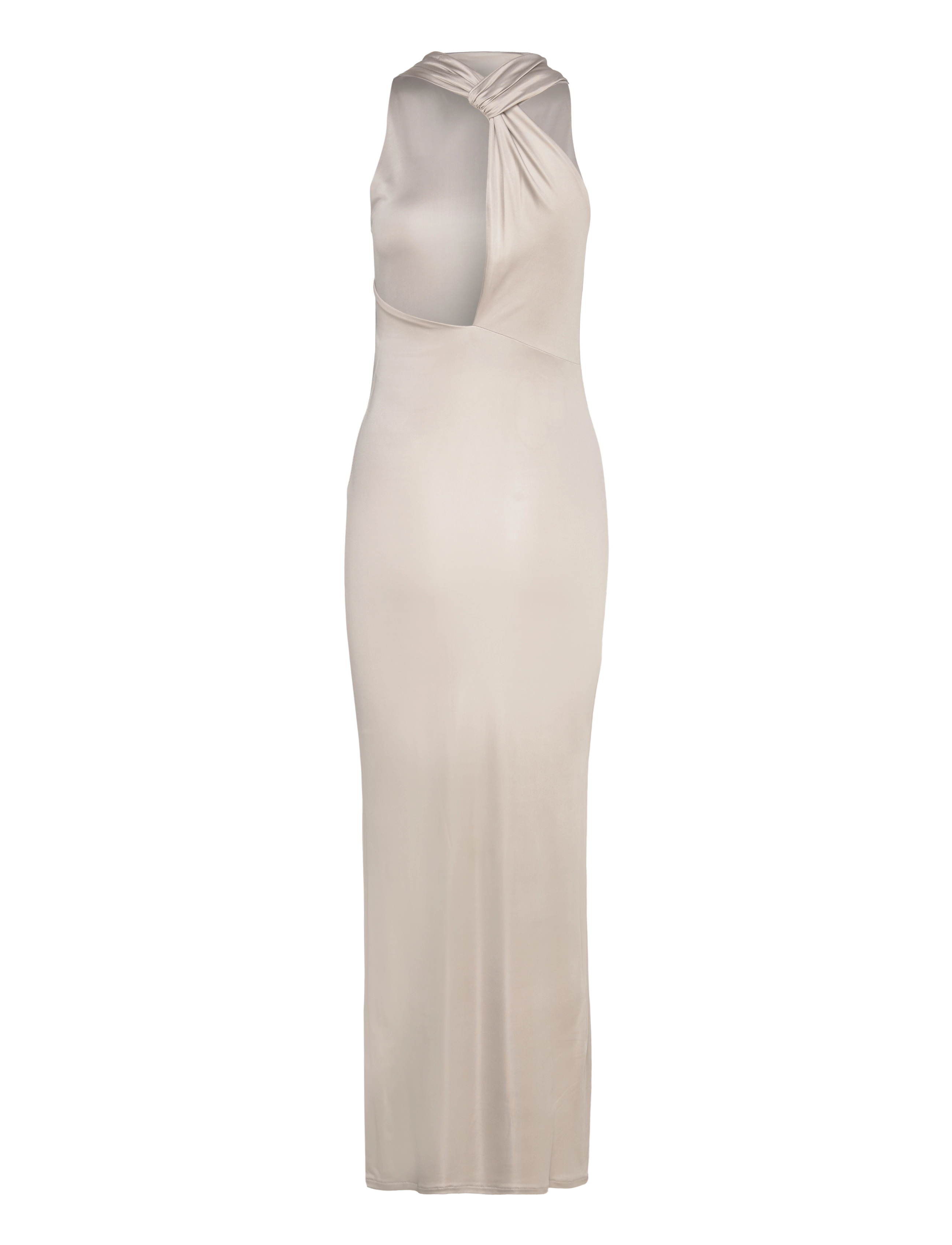 Calvin Klein - JERSEY HALTER NECK MAXI  DRESS - festtøj til outletpriser - sand pebble - 1