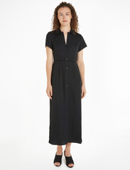 Calvin Klein - RECYCLED CDC MIDI SHIRT DRESS - skjortekjoler - ck black - 1