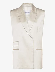 Calvin Klein - SHINY VISCOSE TAILORED VEST - odzież imprezowa w cenach outletowych - peyote - 0
