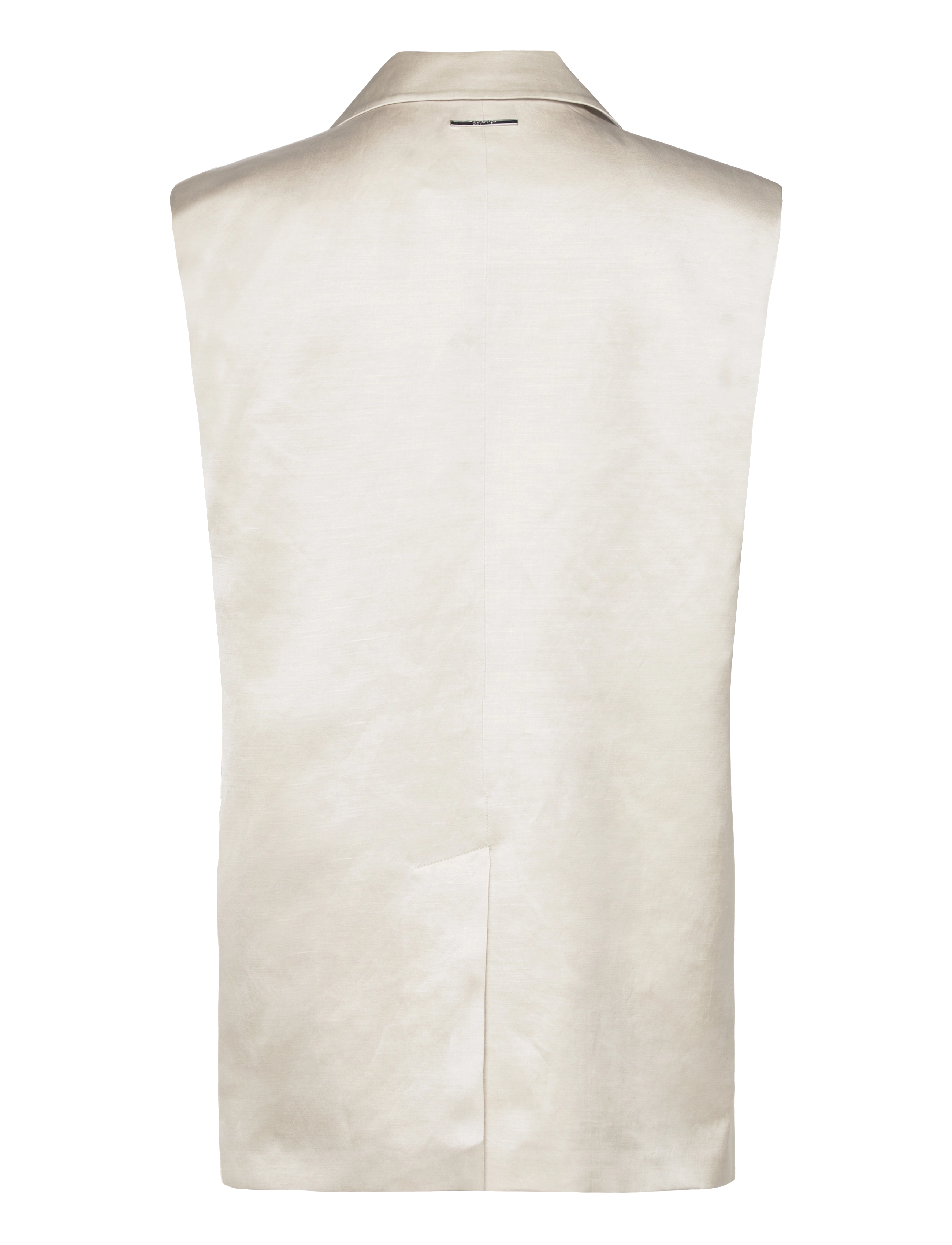 Calvin Klein - SHINY VISCOSE TAILORED VEST - vakarėlių drabužiai išparduotuvių kainomis - peyote - 1