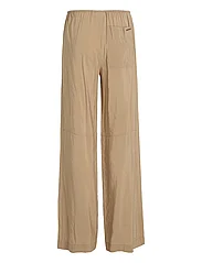 Calvin Klein - TEXTURED WIDE LEG PANTS - leveälahkeiset housut - dune - 4