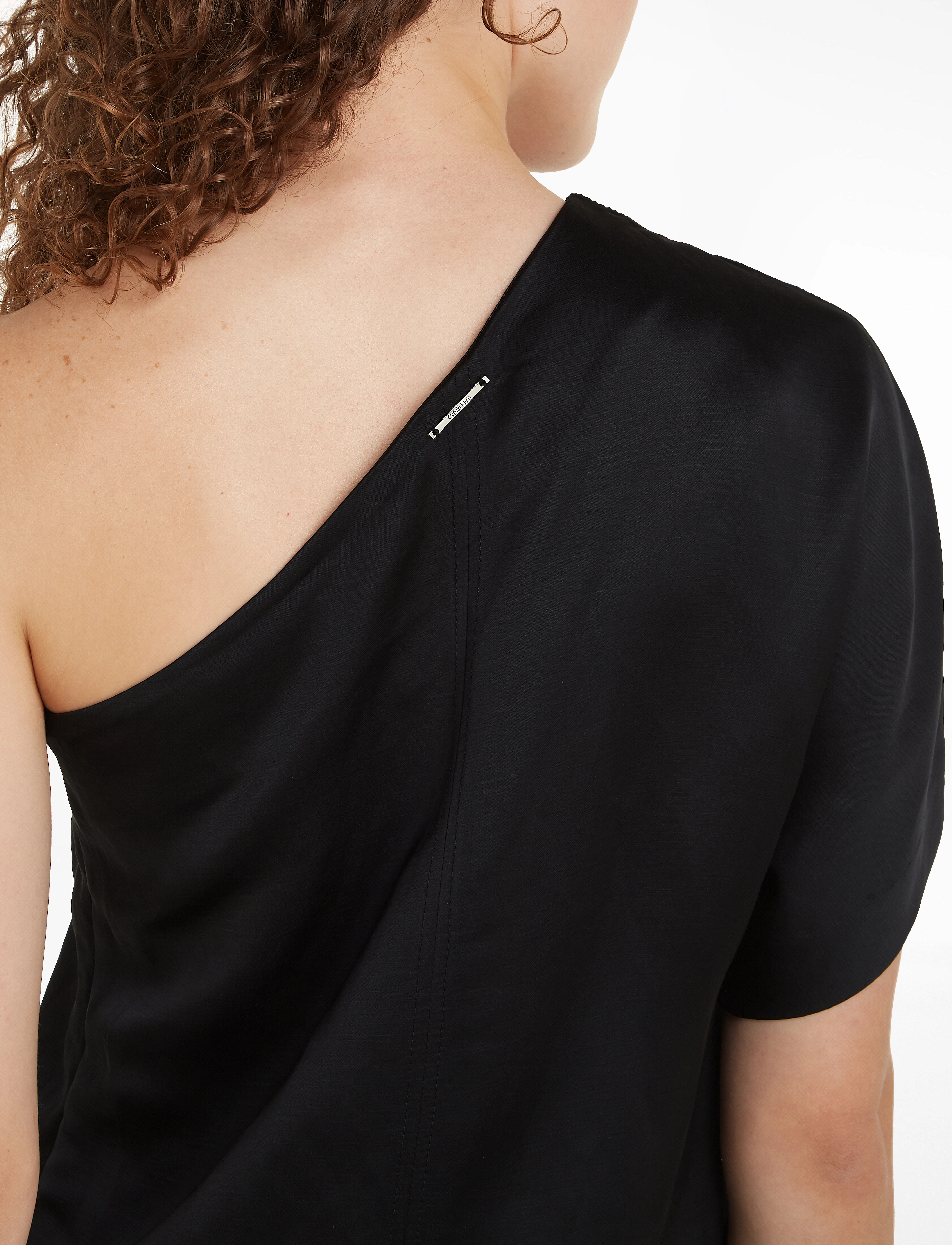 Calvin Klein - VISCOSE LINEN SHIFT MAXI DRESS - maxi kjoler - ck black - 3