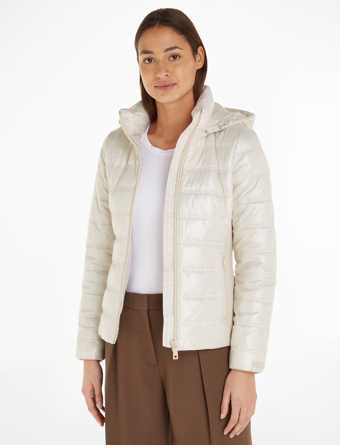 Calvin Klein - LW PADDED WAISTED NYLON JACKET - winter jacket - rainy day - 1