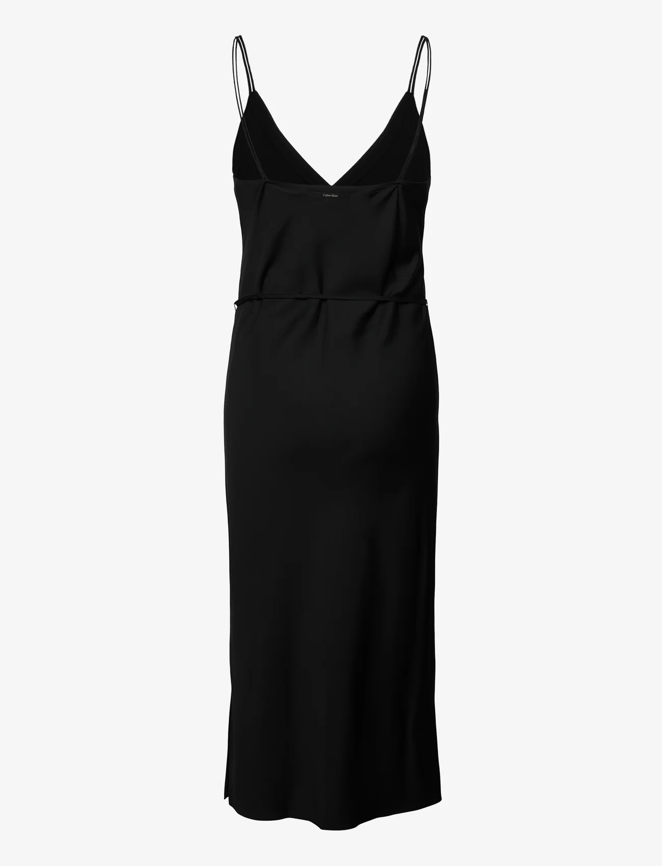 Calvin Klein - RECYCLED CDC MIDI SLIP DRESS - sukienki na ramiączkach - ck black - 1