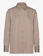 RECYCLED CDC RELAXED SHIRT - NEUTRAL TAUPE