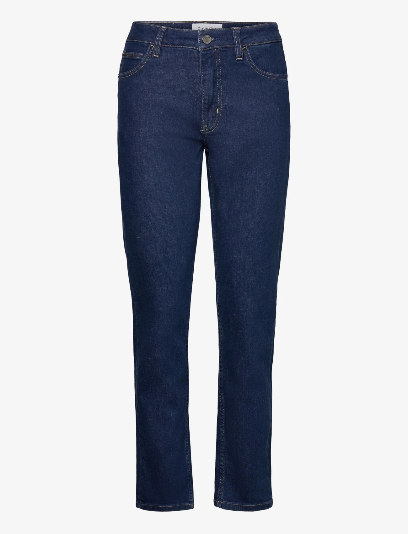 Calvin Klein - MID RISE SLIM - MID BLUE - raka jeans - denim light - 0