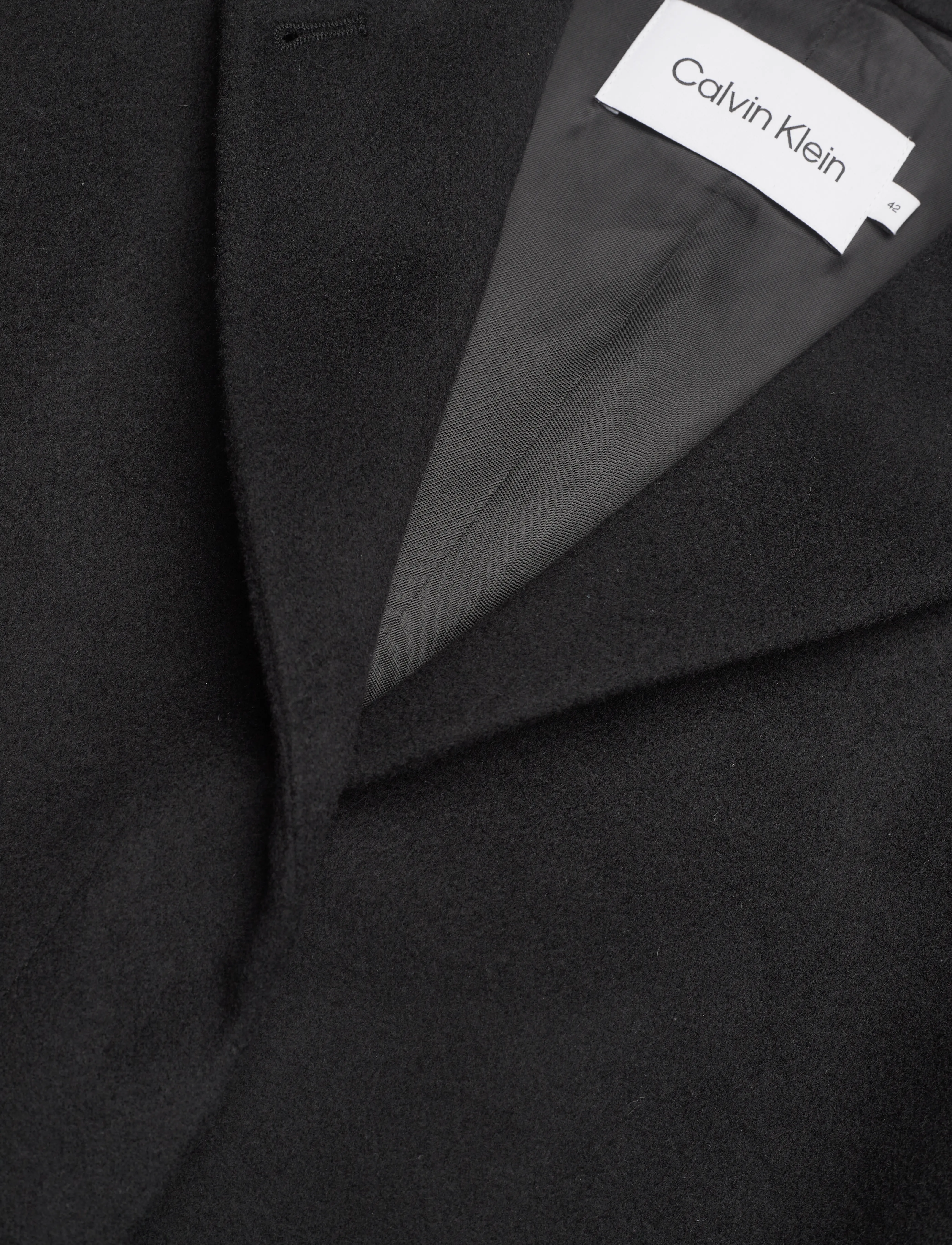 Calvin Klein - ESSENTIAL WOOL COAT - ck black - 2