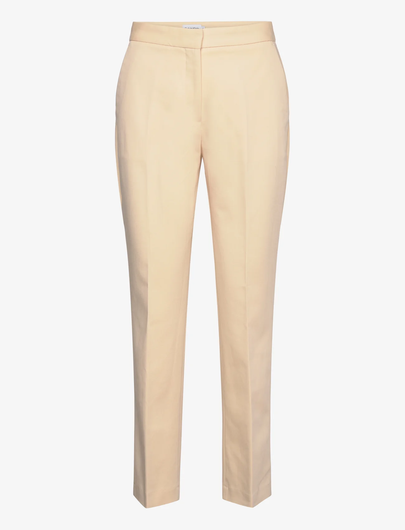 Calvin Klein - COTTON STRETCH SLIM PANT - chino stila bikses - sandstone beige - 0
