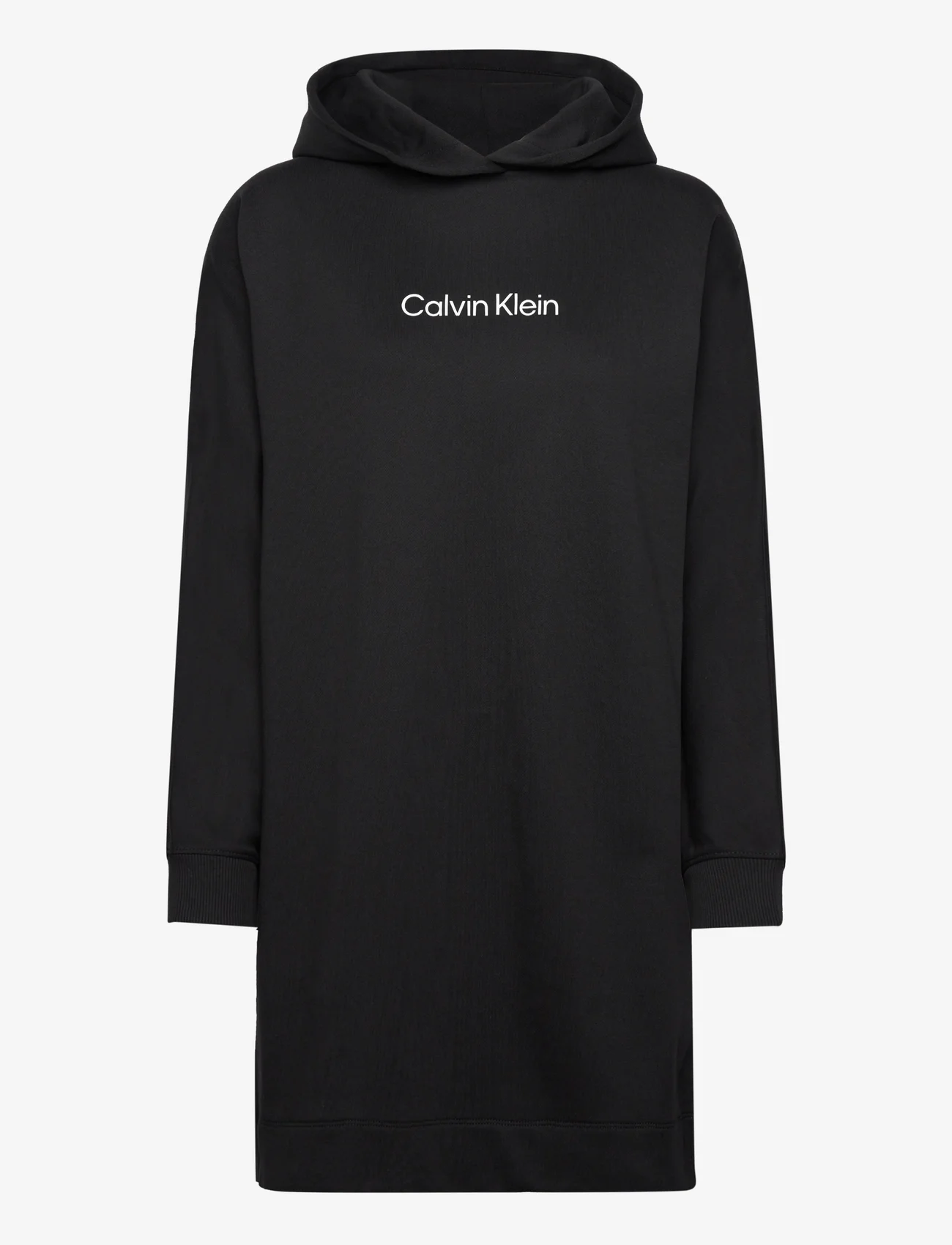 Calvin Klein - HERO LOGO HOODIE DRESS - džemperi ar kapuci - ck black - 0