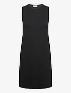 EXTRA FINE WOOL SHIFT DRESS - CK BLACK