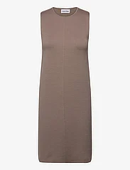 Calvin Klein - EXTRA FINE WOOL SHIFT DRESS - kootud kleidid - neutral taupe - 0