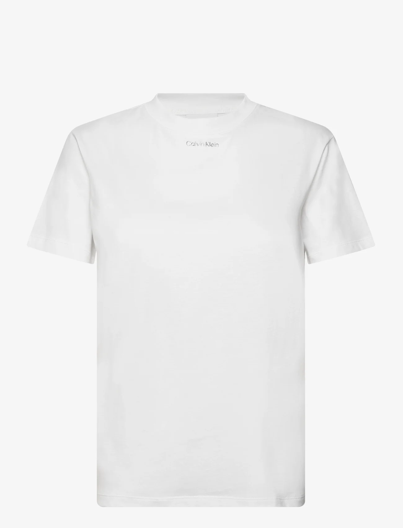 Calvin Klein - METALLIC MICRO LOGO T SHIRT - t-skjorter - bright white - 0