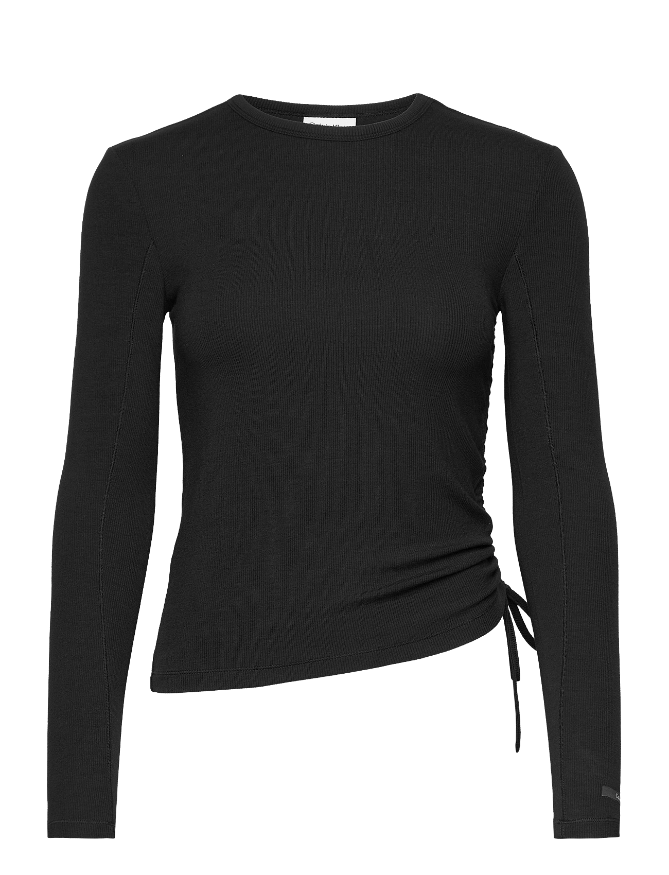 MODAL RIB GATHERED LS TEE - CK