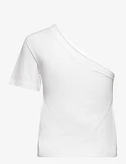 Calvin Klein - SMOOTH COTTON ONE SHOULDER TOP - t-shirts & tops - bright white - 1