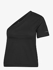 Calvin Klein - SMOOTH COTTON ONE SHOULDER TOP - t-shirts - ck black - 0